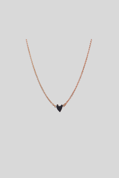 GRANT Herz Halskette - schwarz