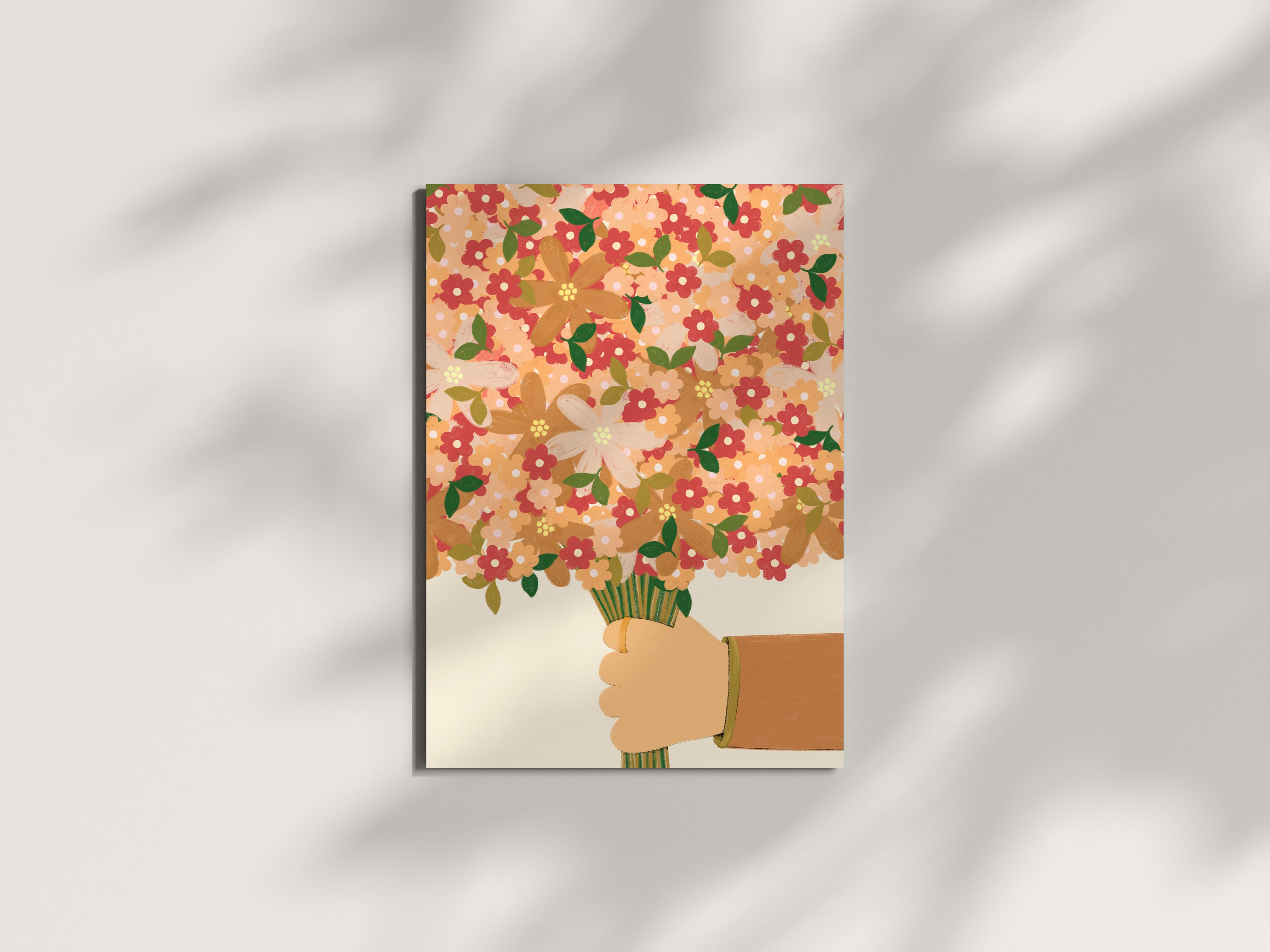 Bouquet de fleurs de carte postale