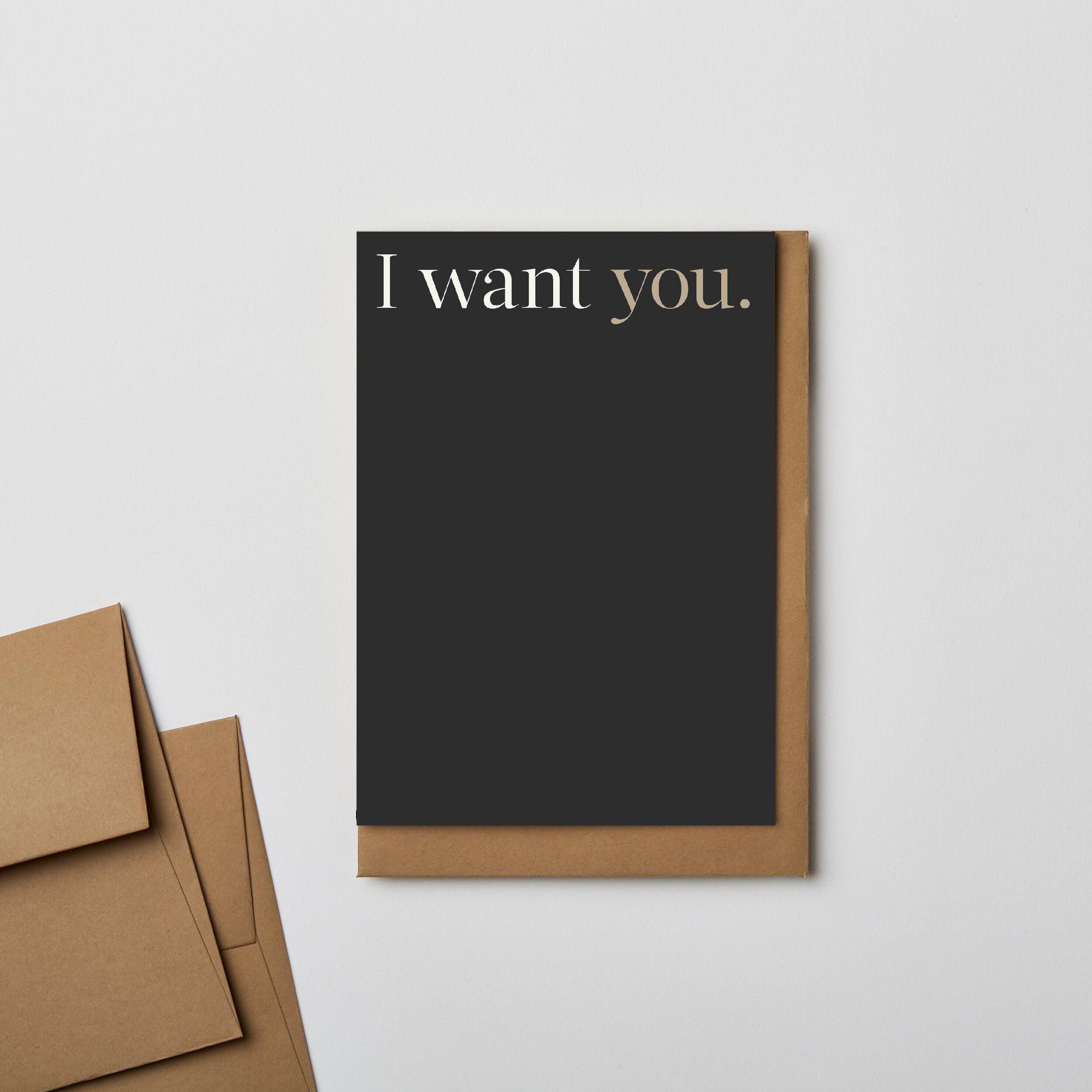 Card I want you