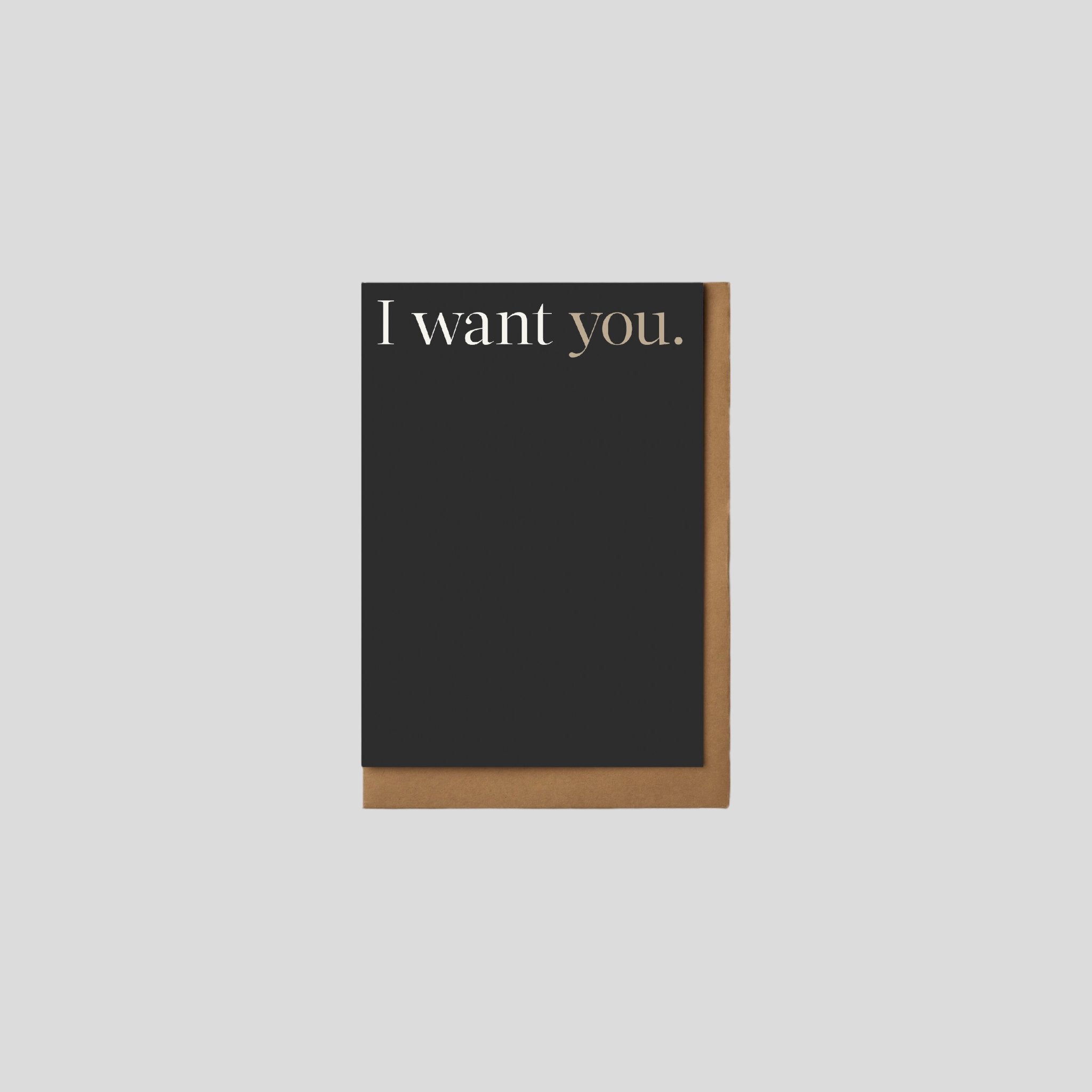 Card I want you