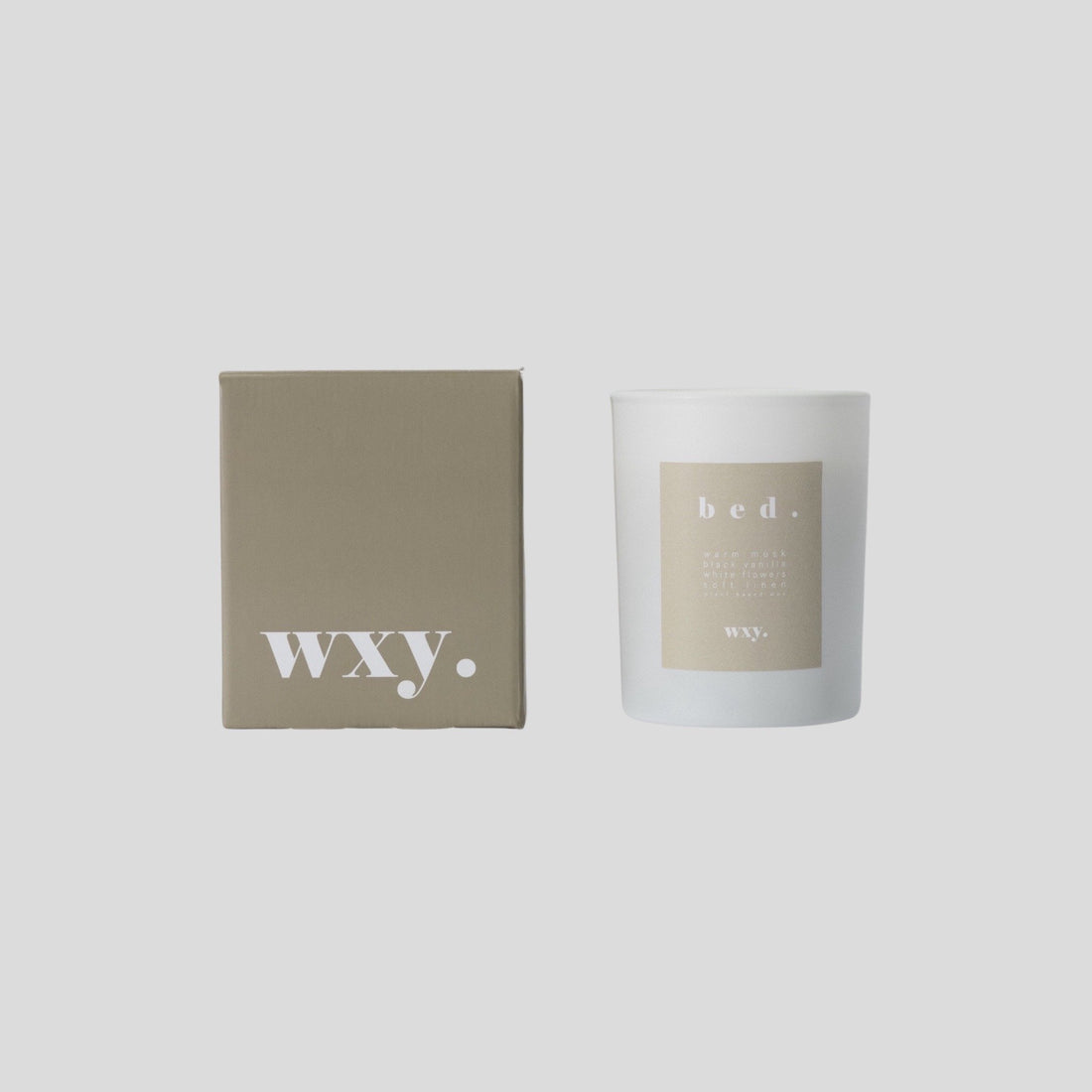 Scented candle - warm musk &amp;amp; black vanilla