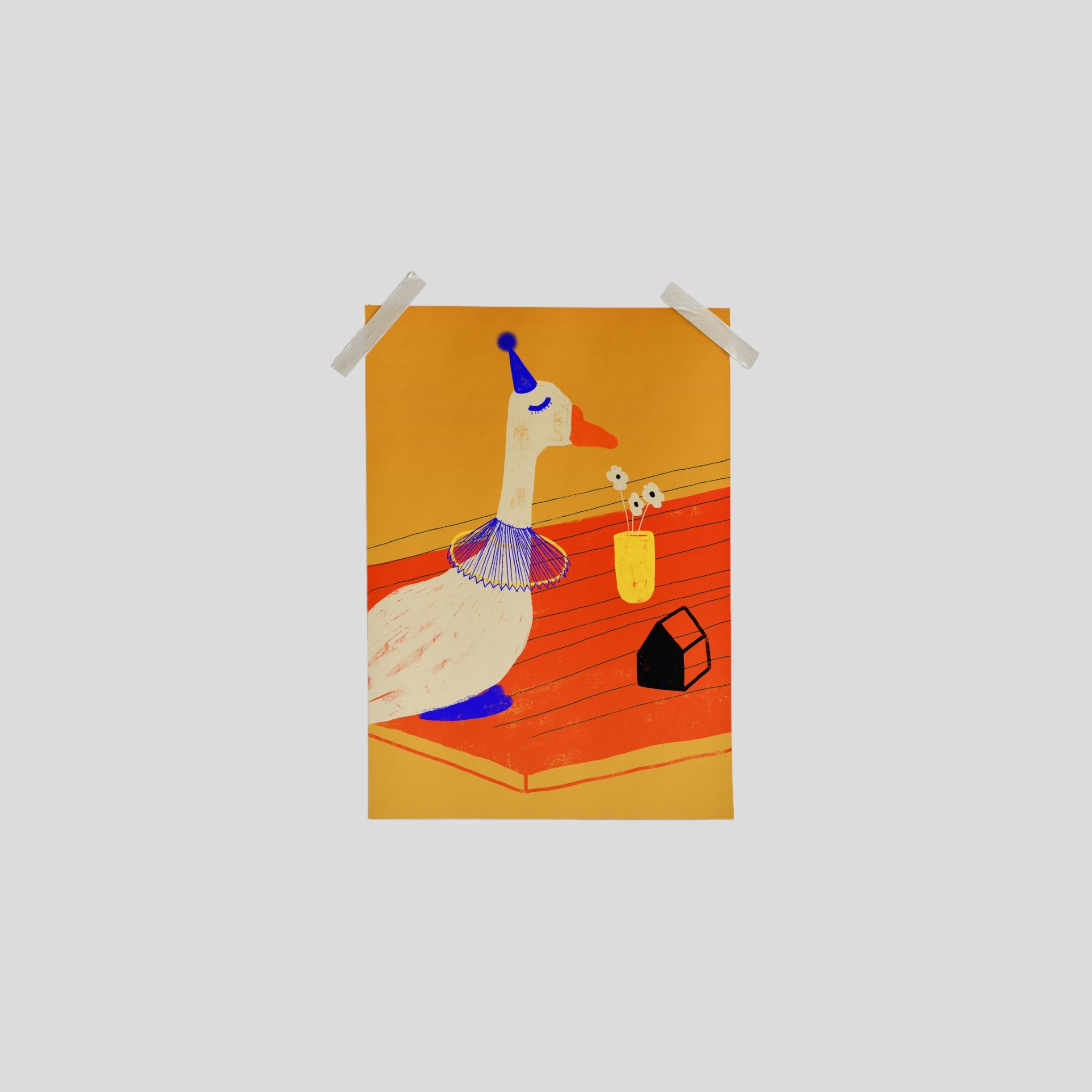 Postcard goose