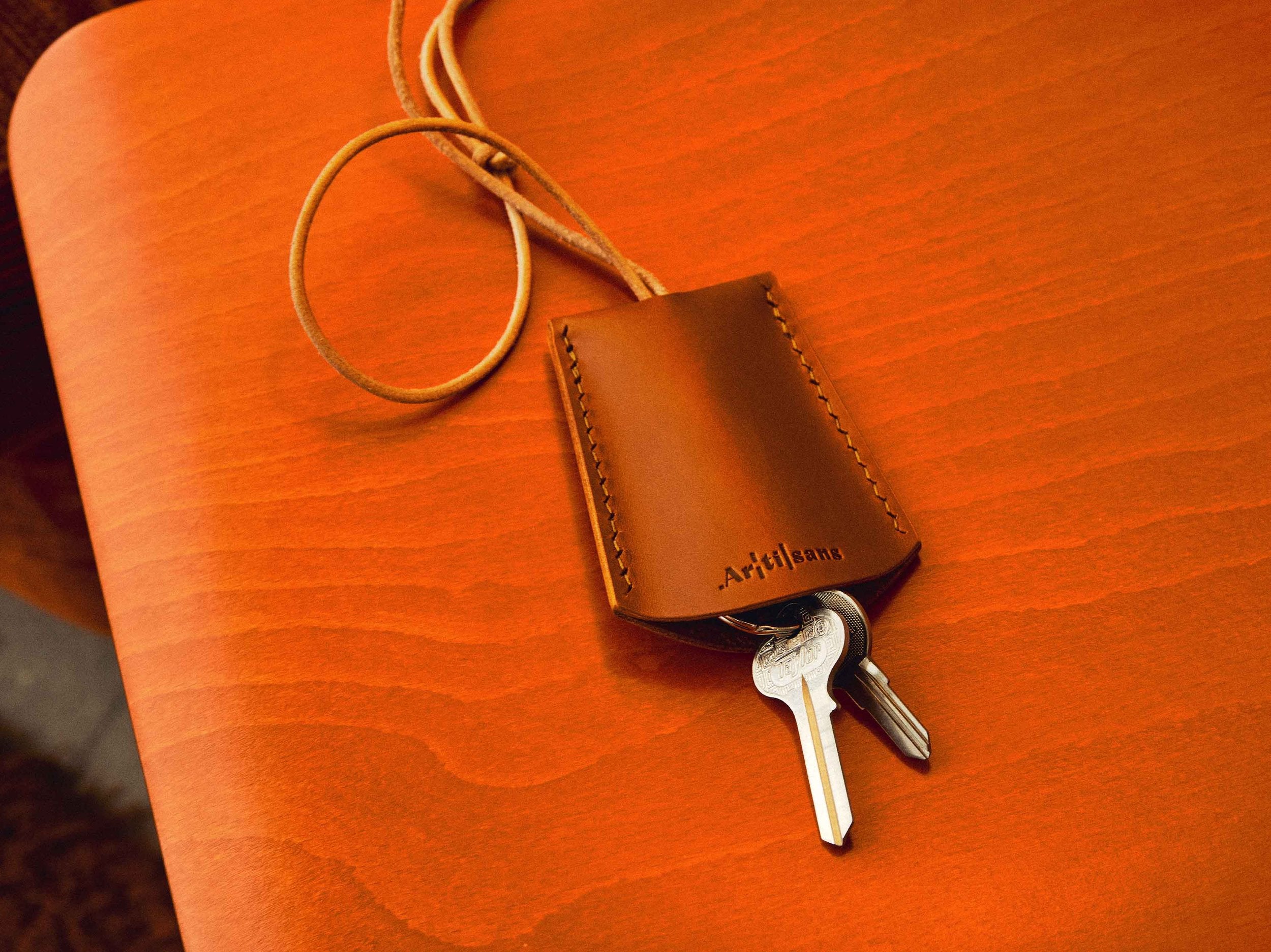 Leather key holder - craft kit